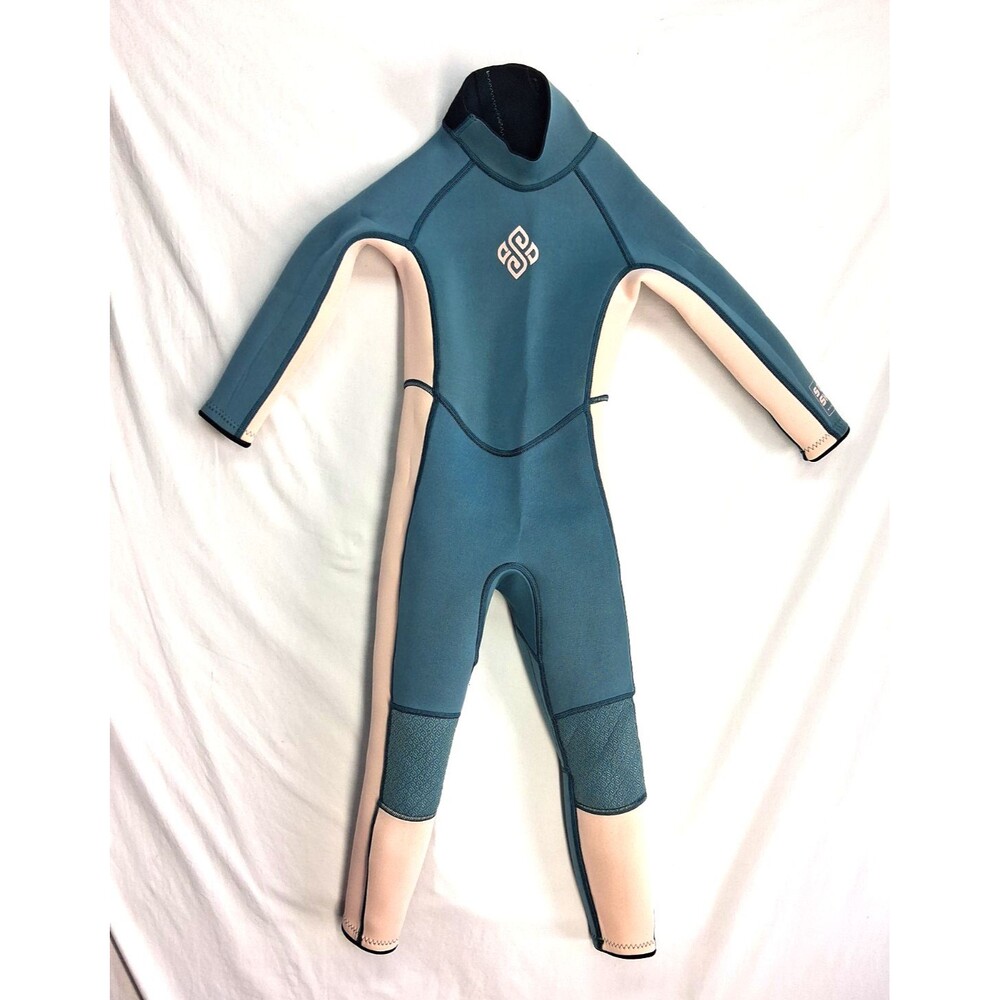 SeaSkin kids Wetsuit Size 4 Green Scuba Skimboarding Beach Vacation Resortwear